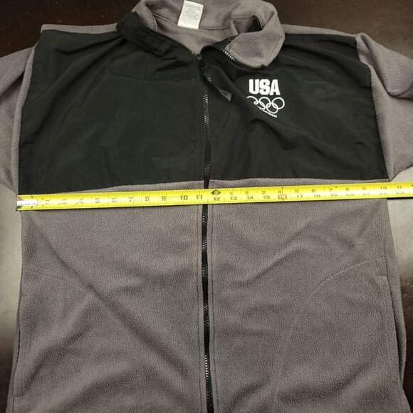 US Olympic Committee Men L USA London Olympics Full Zip Colorblock Fleece Jacket - Picture 10 of 14